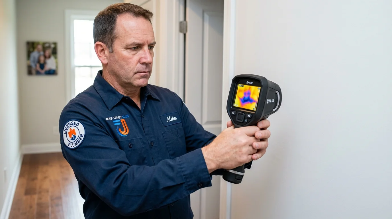 Thermal imaging leak detection by Johns Plumbing LLC in South Saint Paul